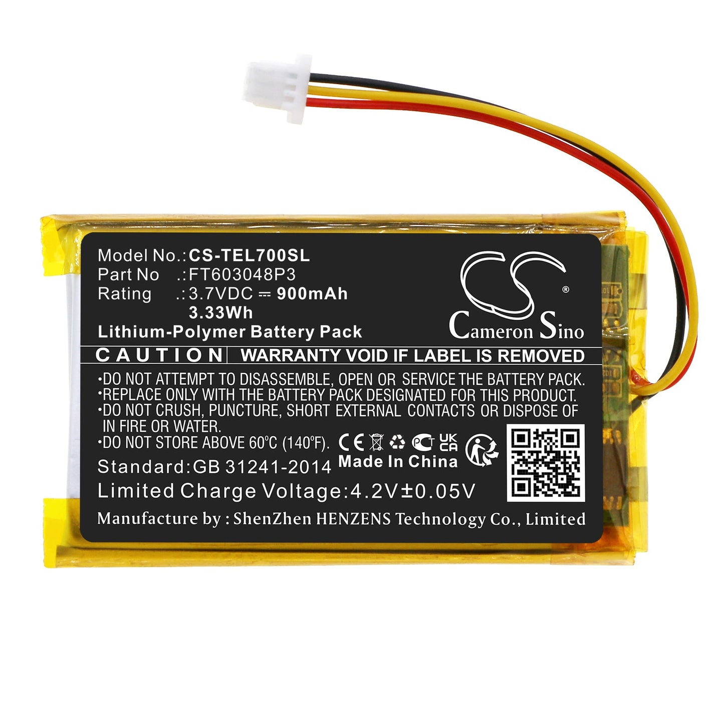 Replacement Battery for Roccat  Elo 7.1 Air – Wireless Headset – 900mAh / 3.33Wh / 3.7V