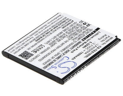 Replacement Battery for TELEFUNKEN  Selfie TS1 – Mobile, SmartPhone – 1500mAh / 5.55Wh / 3.7V
