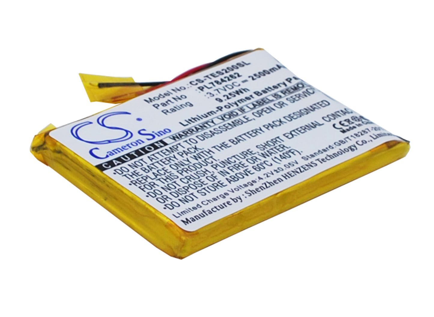 Replacement Battery for TEASI One 2 – GPS, Navigator – 2500mAh / 3.7V - image 2