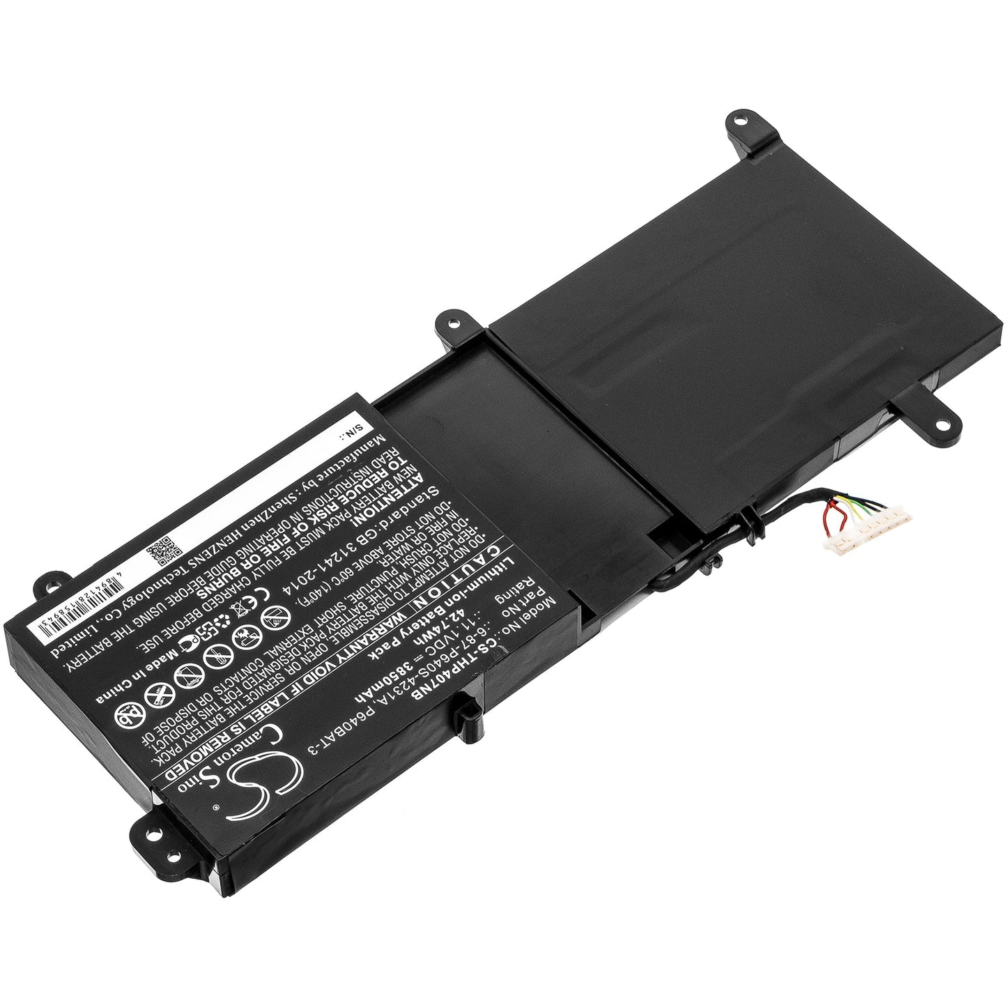 Replacement Battery for Schenker  XMG P406 – Notebook, Laptop – 3850mAh / 42.74Wh / 11.1V