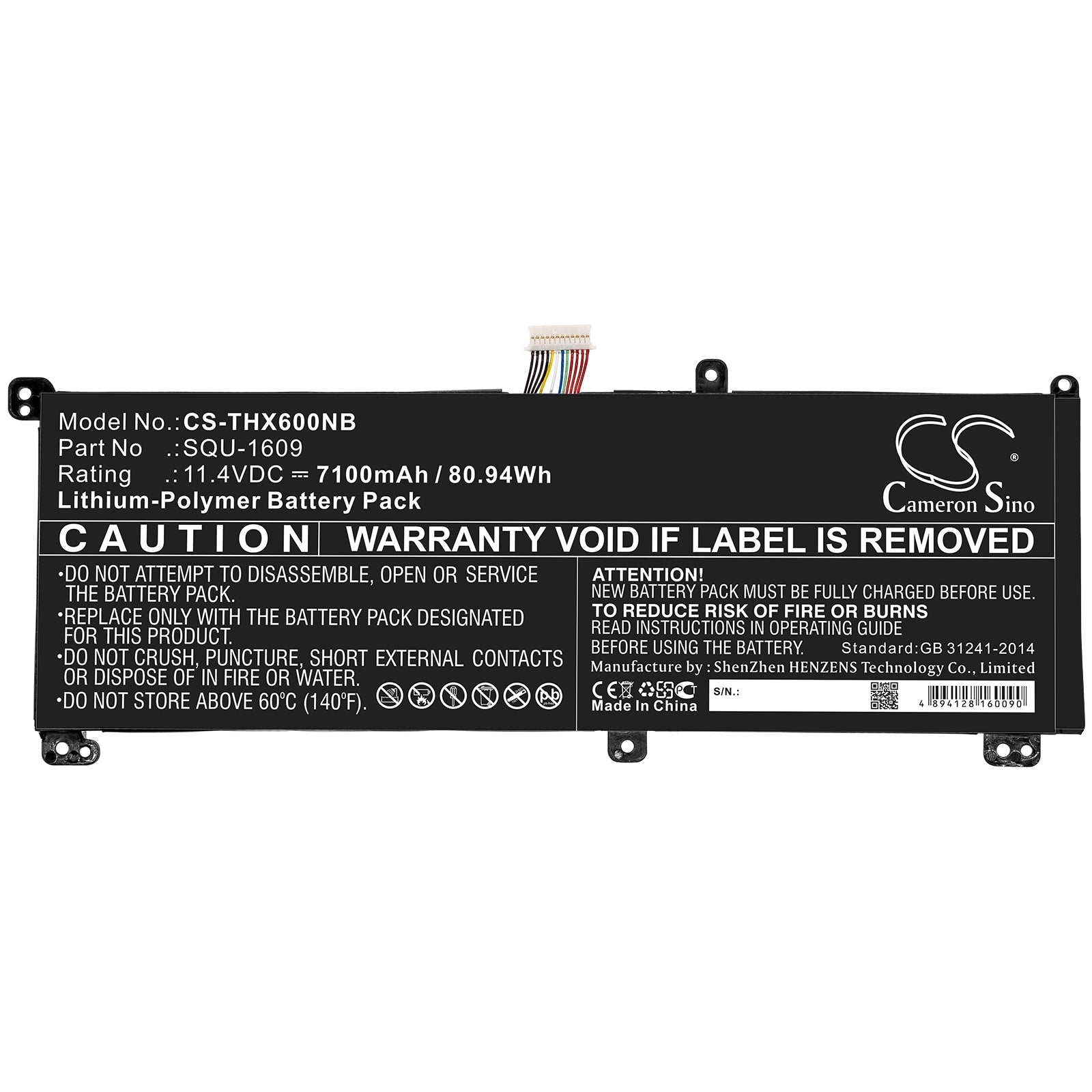 Replacement Battery for Thunderobot | Schenker Dino X7a – Notebook, Laptop – 7100mAh / 11.4V - image 3