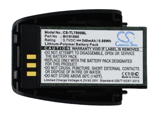 Replacement Battery for Plantronics | V Tech | AT&T TL7800 – Wireless Headset – 240mAh / 3.7V