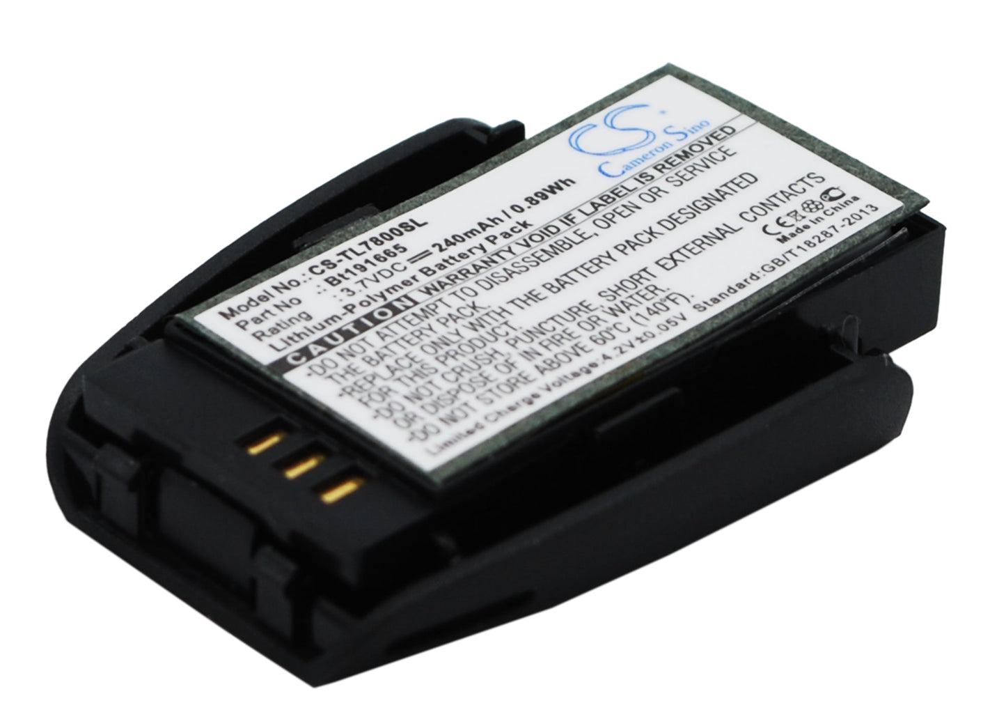 Replacement Battery for Plantronics  TL7800 – Wireless Headset – 240mAh / 0.89Wh / 3.7V