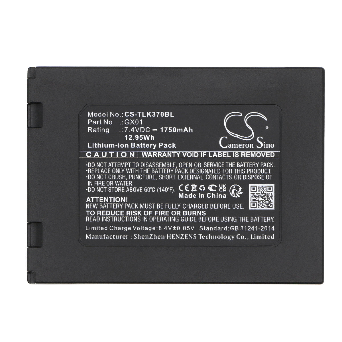 Replacement Battery for Tactilion G3 – Payment Terminal – 1750mAh / 7.4V