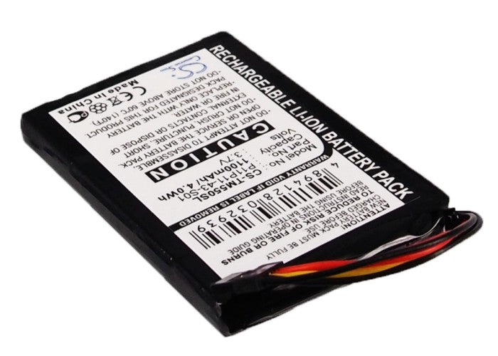 Replacement Battery for TomTom  8CP5.011.11 – GPS, Navigator – 1100mAh / 4.07Wh / 3.7V