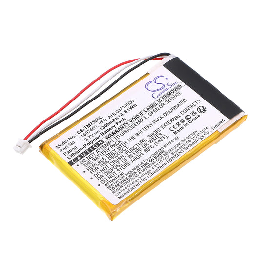 Replacement Battery for TomTom Go 530 Live – GPS, Navigator – 1300mAh / 3.7V