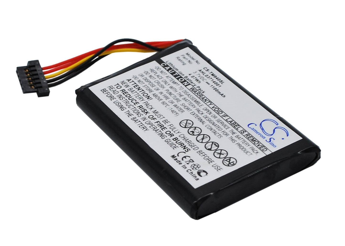 Replacement Battery for TomTom  Go 940 – GPS, Navigator – 1100mAh / 3.7V