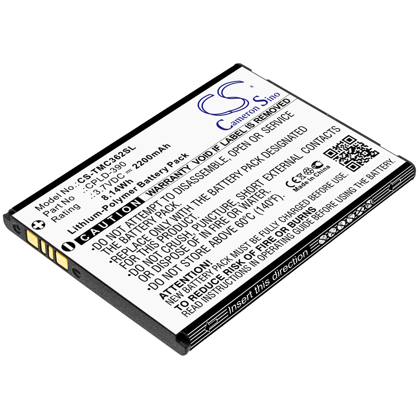 Replacement Battery for Coolpad | T-Mobile Catalyst 3622A – Mobile, SmartPhone – 2200mAh / 3.7V - image 1