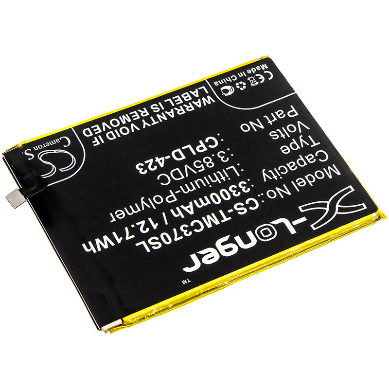 Replacement Battery for T-Mobile  C3701A – Mobile, SmartPhone – 3300mAh / 12.71Wh / 3.85V