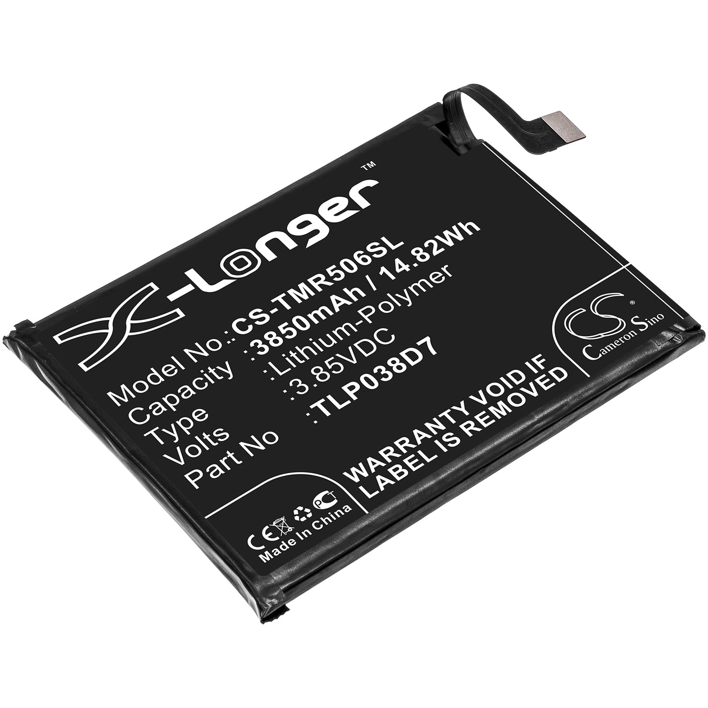 Replacement Battery for Alcatel | T-Mobile | TCL | Verizon 3L 2020 – Mobile, SmartPhone – 3850mAh / 3.85V - image 1