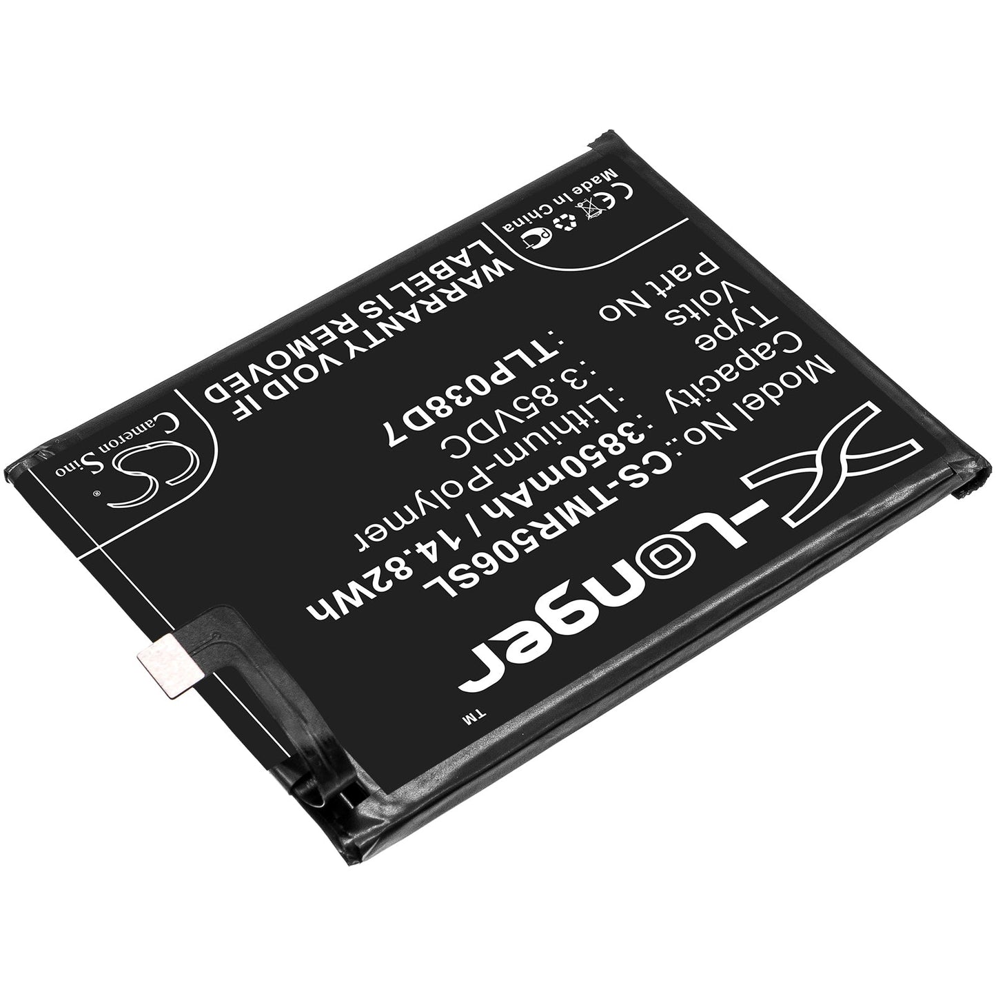 Replacement Battery for T-Mobile  5062W – Mobile, SmartPhone – 3850mAh / 14.82Wh / 3.85V