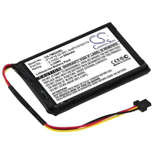 Replacement Battery for TomTom  4ET0.002.07 – GPS, Navigator – 900mAh / 3.7V