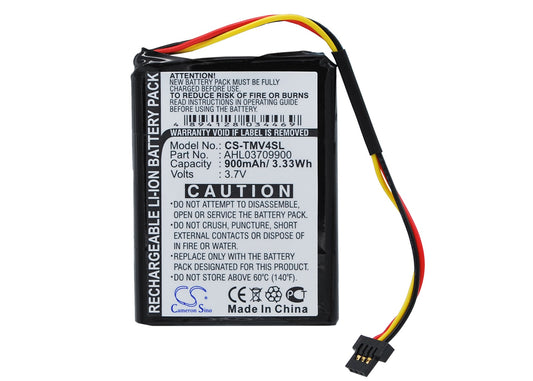 Replacement Battery for TomTom One V4 – GPS, Navigator – 900mAh / 3.7V