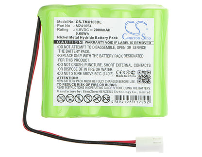 Replacement Battery for Teleradio  LE-TX-MX10 – Crane Remote Control – 2000mAh / 9.60Wh / 4.8V