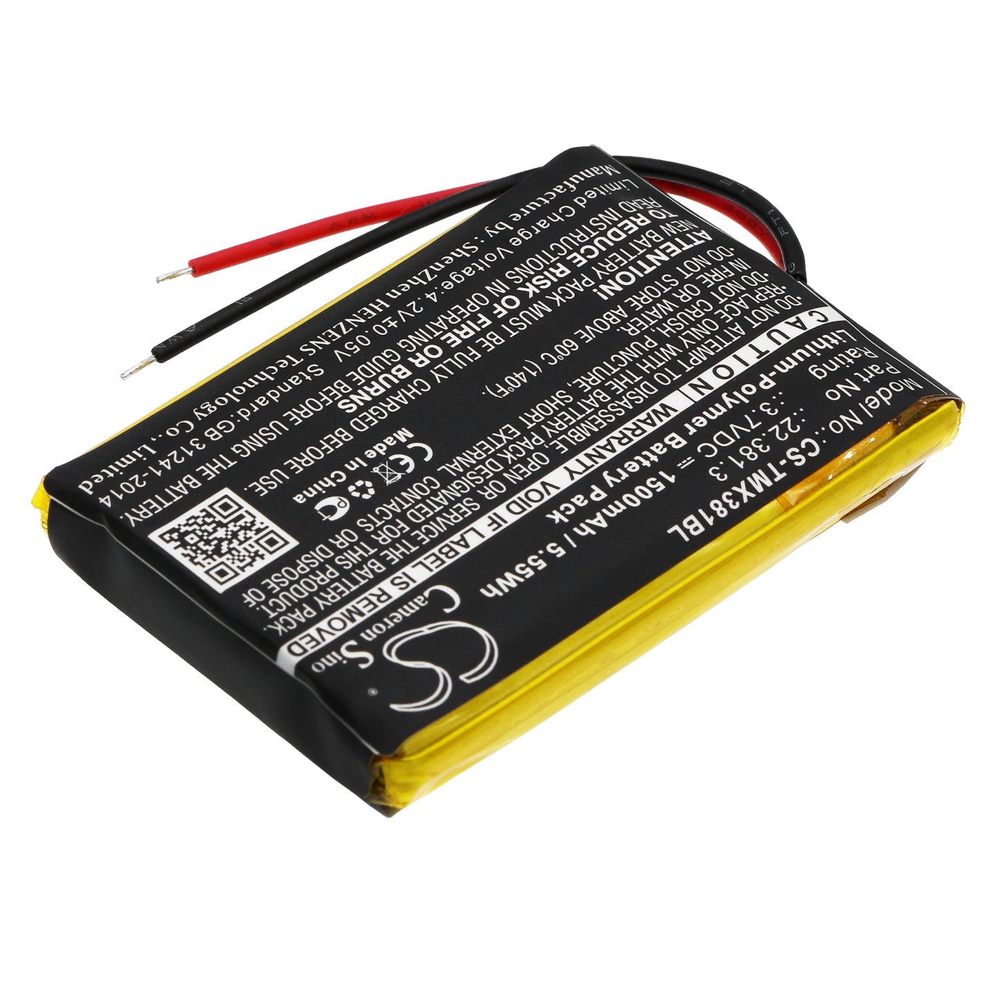 Replacement Battery for Teleradio TG-TX-MNL – Crane Remote Control – 1500mAh / 3.7V - image 2