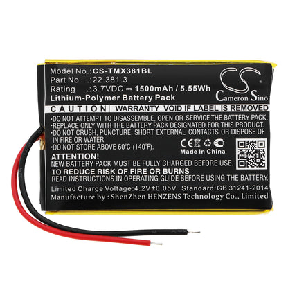 Replacement Battery for Teleradio TG-TX-MNL – Crane Remote Control – 1500mAh / 3.7V - image 3