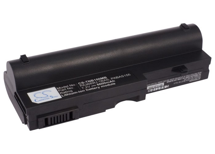 Replacement Battery for Toshiba Netbook NB100 – Notebook, Laptop – 6600mAh / 7.2V - image 1