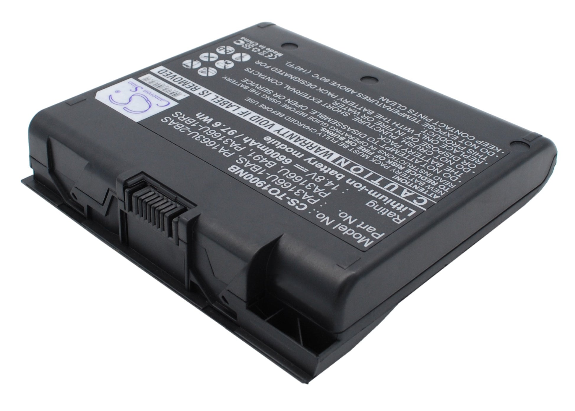 Replacement Battery for Toshiba Satellite 1900 – Notebook, Laptop – 6600mAh / 14.8V - image 2