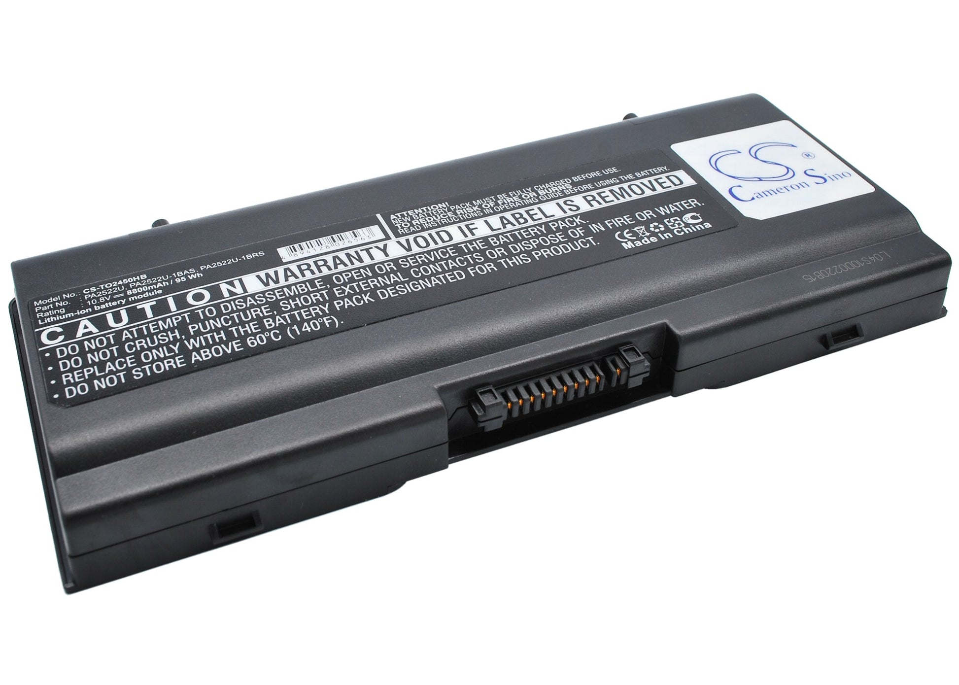 Replacement Battery for Toshiba Satellite A25-S2791 – Notebook, Laptop – 8800mAh / 10.8V - image 1