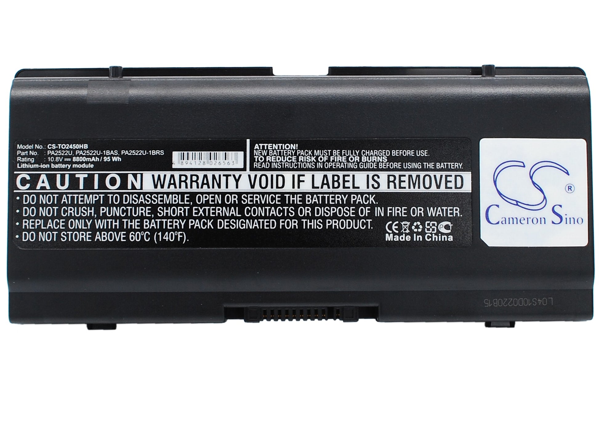 Replacement Battery for Toshiba Satellite A25-S2791 – Notebook, Laptop – 8800mAh / 10.8V - image 5