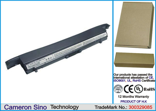 Replacement Battery for Toshiba Portege 3440CT – Notebook, Laptop – 3000mAh / 10.8V - image 1