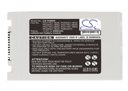 Replacement Battery for Toshiba Tecra 9100 – Notebook, Laptop – 4400mAh / 10.8V - image 1
