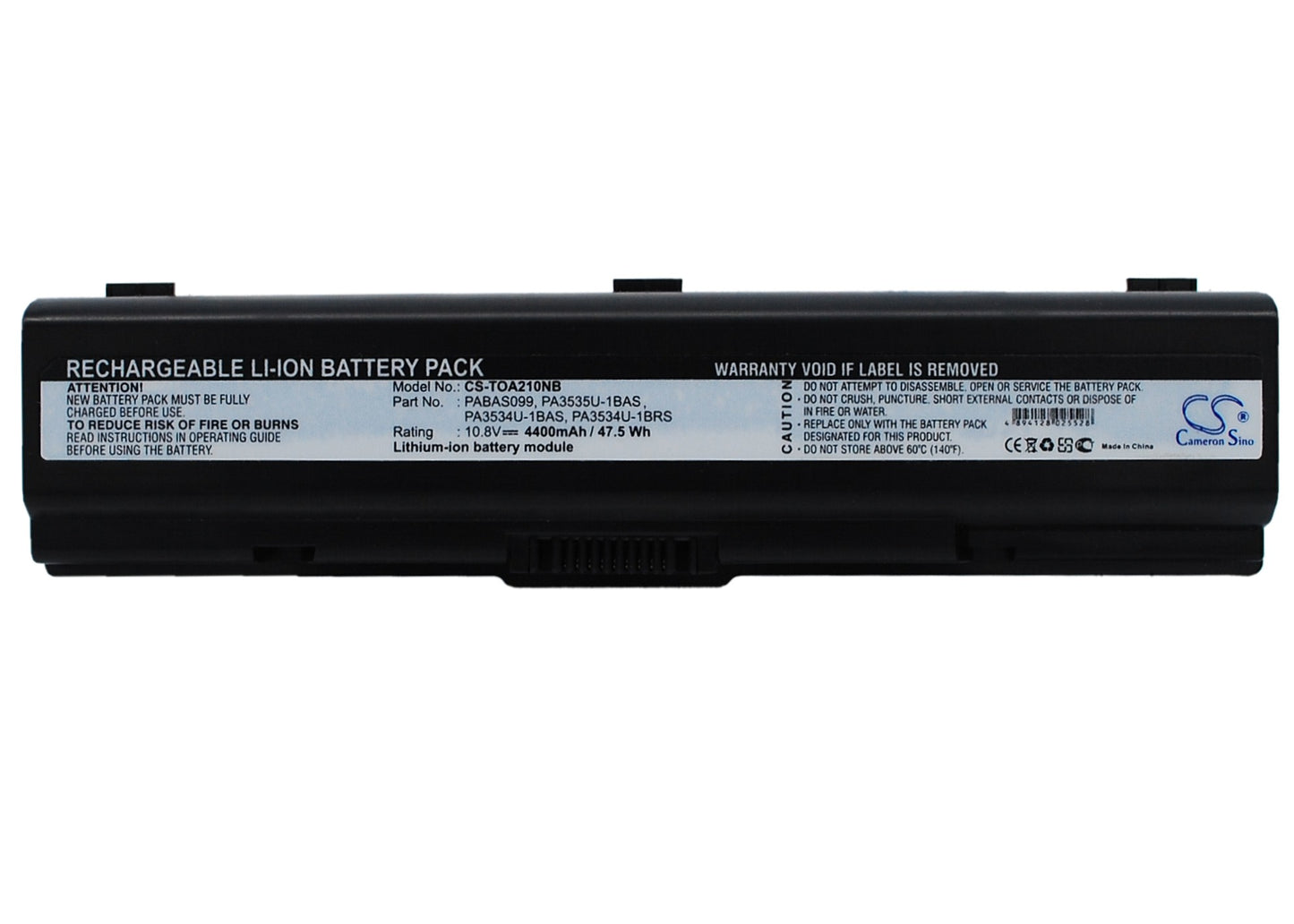 Replacement Battery for Toshiba Satellite A215-S7433 – Notebook, Laptop – 4400mAh / 10.8V - image 5