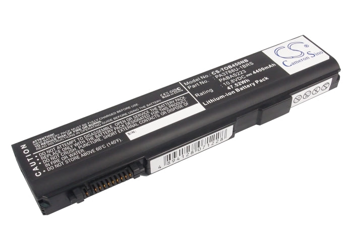Replacement Battery for Toshiba Dynabook Satellite B450/B – Notebook, Laptop – 4400mAh / 10.8V - image 1