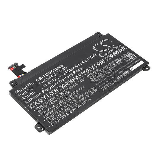 Replacement Battery for Toshiba Dynabook BJ65/FS – Notebook, Laptop – 3750mAh / 11.4V