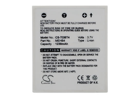 Replacement Battery for Toshiba gigashot V10 – Camera – 1230mAh / 3.7V - image 1