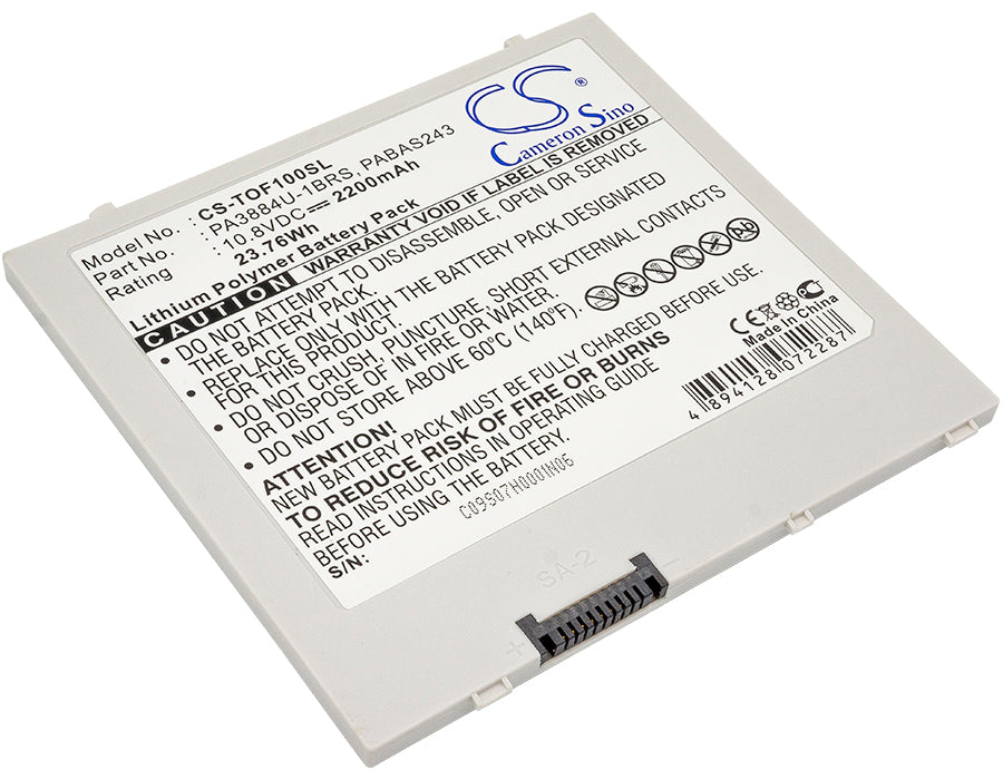 Replacement Battery for Toshiba 10 Thrive – Tablet – 2200mAh / 10.8V - image 1