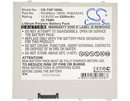Replacement Battery for Toshiba 10 Thrive – Tablet – 2200mAh / 10.8V - image 3