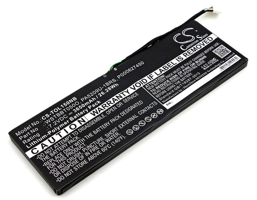 Replacement Battery for Toshiba Satellite L10T – Notebook, Laptop – 3650mAh / 7.2V - image 1