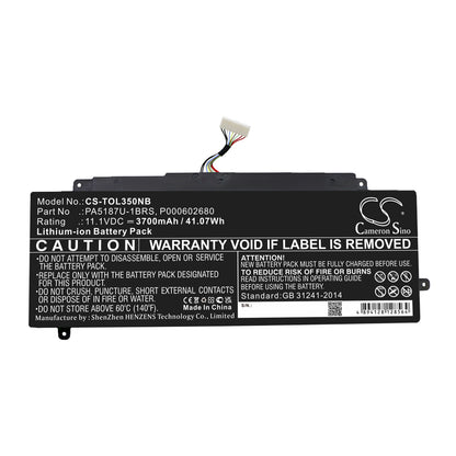 Replacement Battery for Toshiba Satellite Click 2 L35W-B3204 – Notebook, Laptop – 3700mAh / 11.1V - image 3