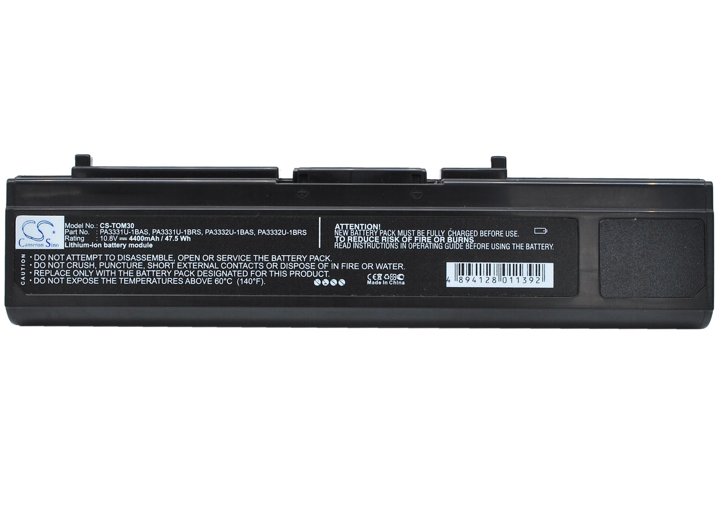 Replacement Battery for Toshiba Satellite M30-S3501 – Notebook, Laptop – 4400mAh / 10.8V - image 5