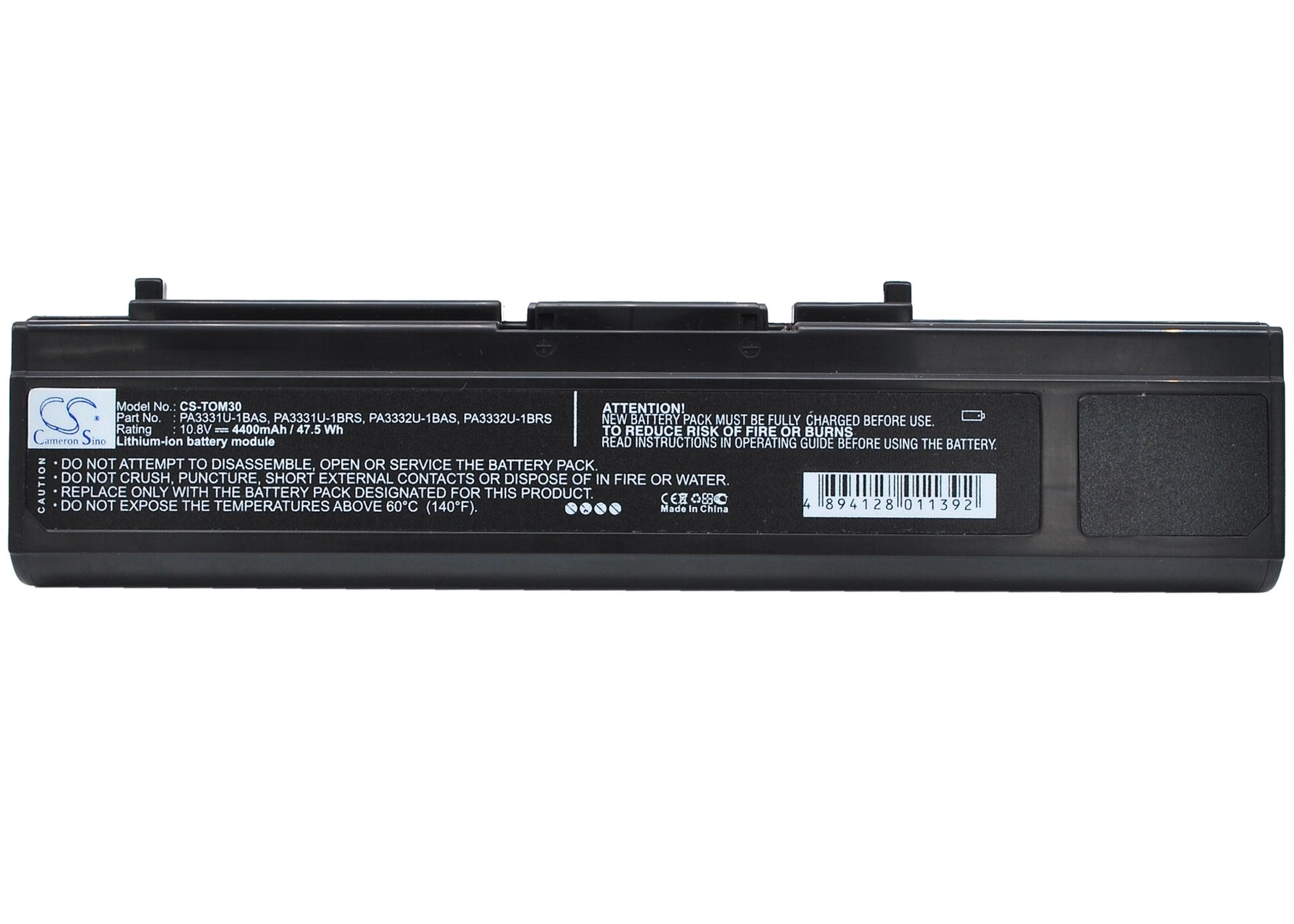 Replacement Battery for Toshiba Satellite M30-S3501 – Notebook, Laptop – 4400mAh / 10.8V - image 5