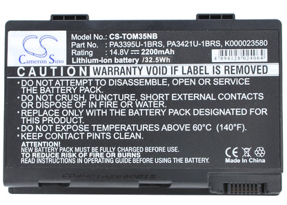 Replacement Battery for Toshiba Satellite M30X-S171ST – Notebook, Laptop – 2200mAh / 14.8V - image 5