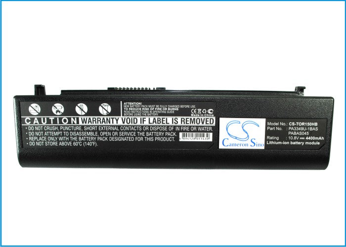 Replacement Battery for Toshiba Portege R150 PP160L-00KVX – Notebook, Laptop – 4400mAh / 10.8V - image 5