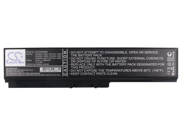 Replacement Battery for Toshiba Equium U400-124 – Notebook, Laptop – 4400mAh / 10.8V - image 5