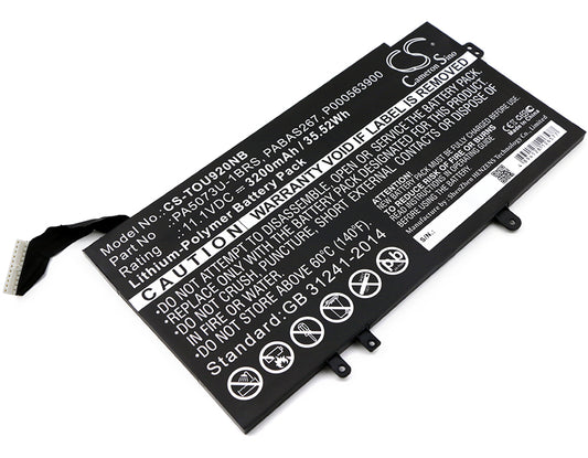 Replacement Battery for Toshiba Satellite U925t – Notebook, Laptop – 3200mAh / 11.1V - image 1