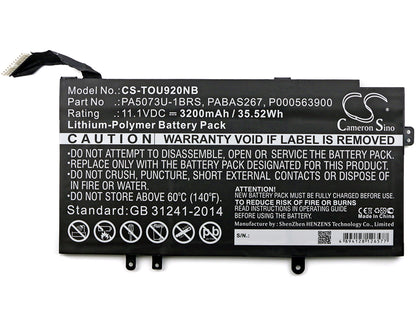 Replacement Battery for Toshiba Satellite U925t – Notebook, Laptop – 3200mAh / 11.1V - image 3