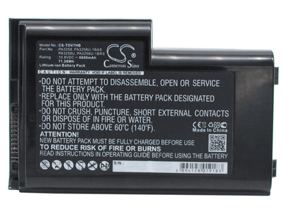 Replacement Battery for Toshiba Dynabook V7 – Notebook, Laptop – 6600mAh / 10.8V - image 1