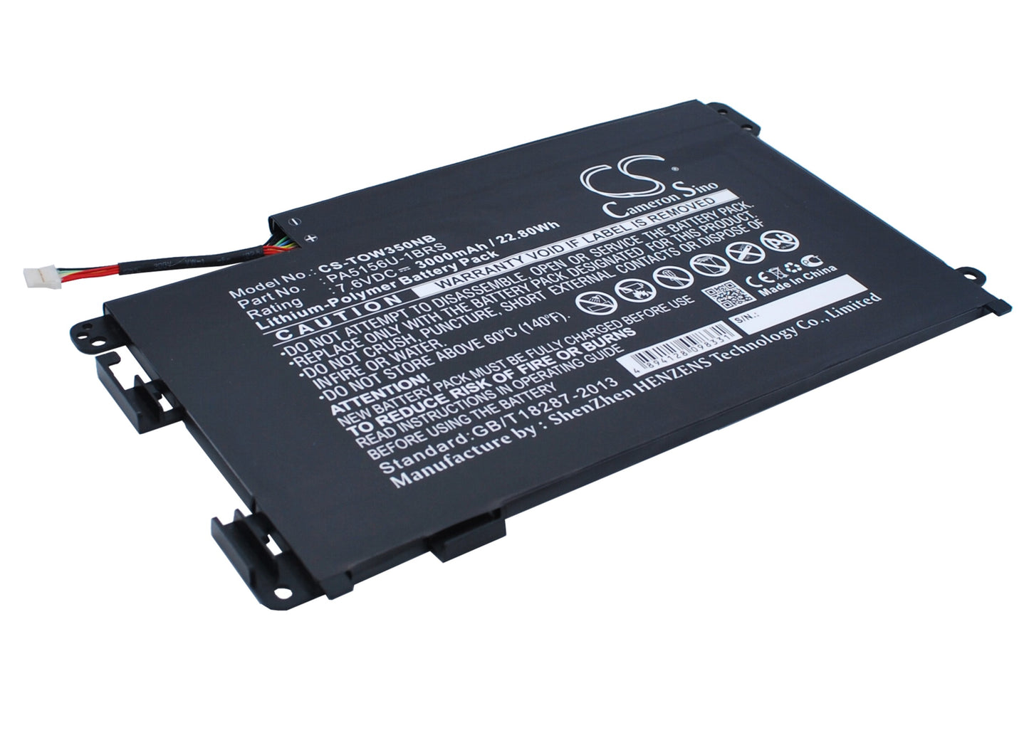 Replacement Battery for Toshiba Satellite W35Click-A3300 – Notebook, Laptop – 3000mAh / 7.6V - image 2