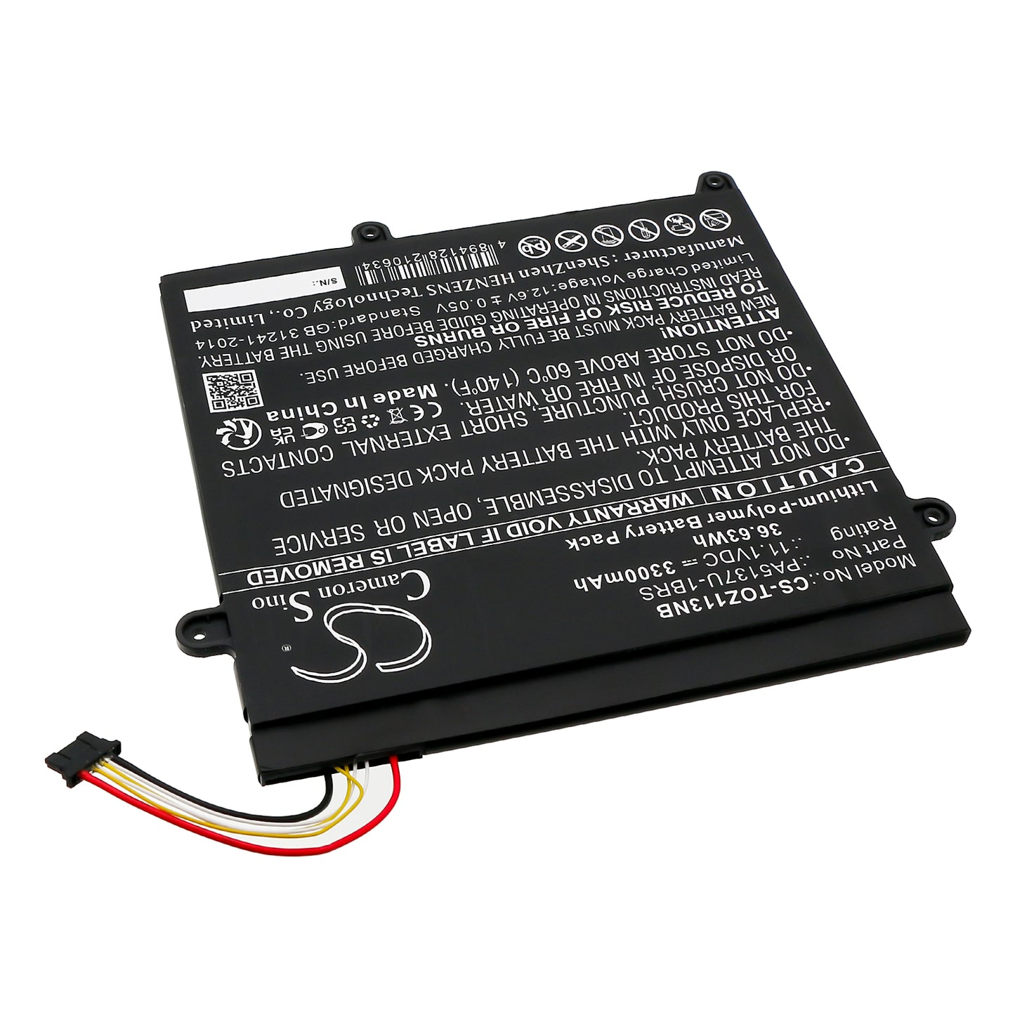 Replacement Battery for Toshiba Portege Z10T-A – Tablet – 3300mAh / 11.1V - image 2