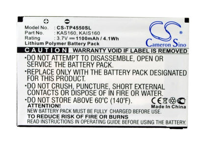Replacement Battery for O2  XDA Stellar – Mobile, SmartPhone – 1100mAh / 4.1Wh / 3.7V