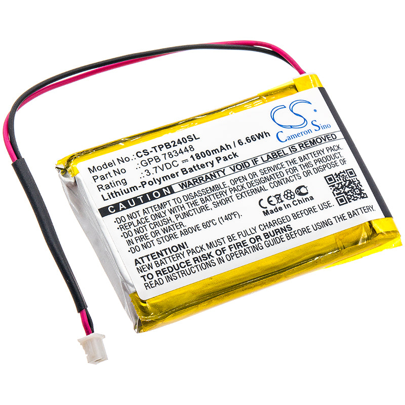 Replacement Battery for Telex Transmitter PB24ND-TX – Wireless Headset – 1800mAh / 3.7V - image 1