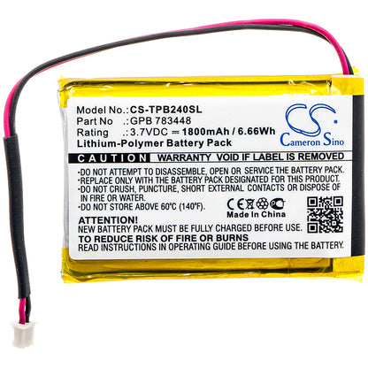 Replacement Battery for Telex Transmitter PB24ND-TX – Wireless Headset – 1800mAh / 3.7V - image 3