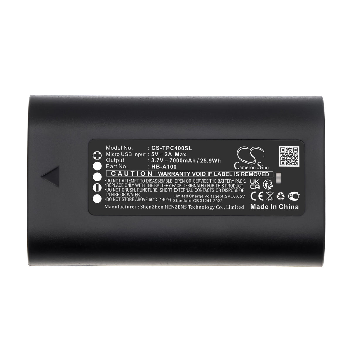 Replacement Battery for TP-Link C400S2 – Home Security Camera – 7000mAh / 3.7V