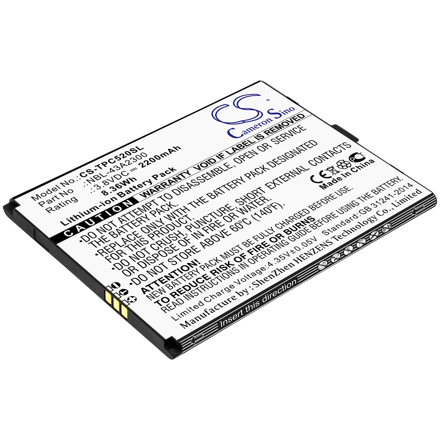 Replacement Battery for TP-Link | Neffos Neffos C5A – Mobile, SmartPhone – 2200mAh / 3.8V - image 1