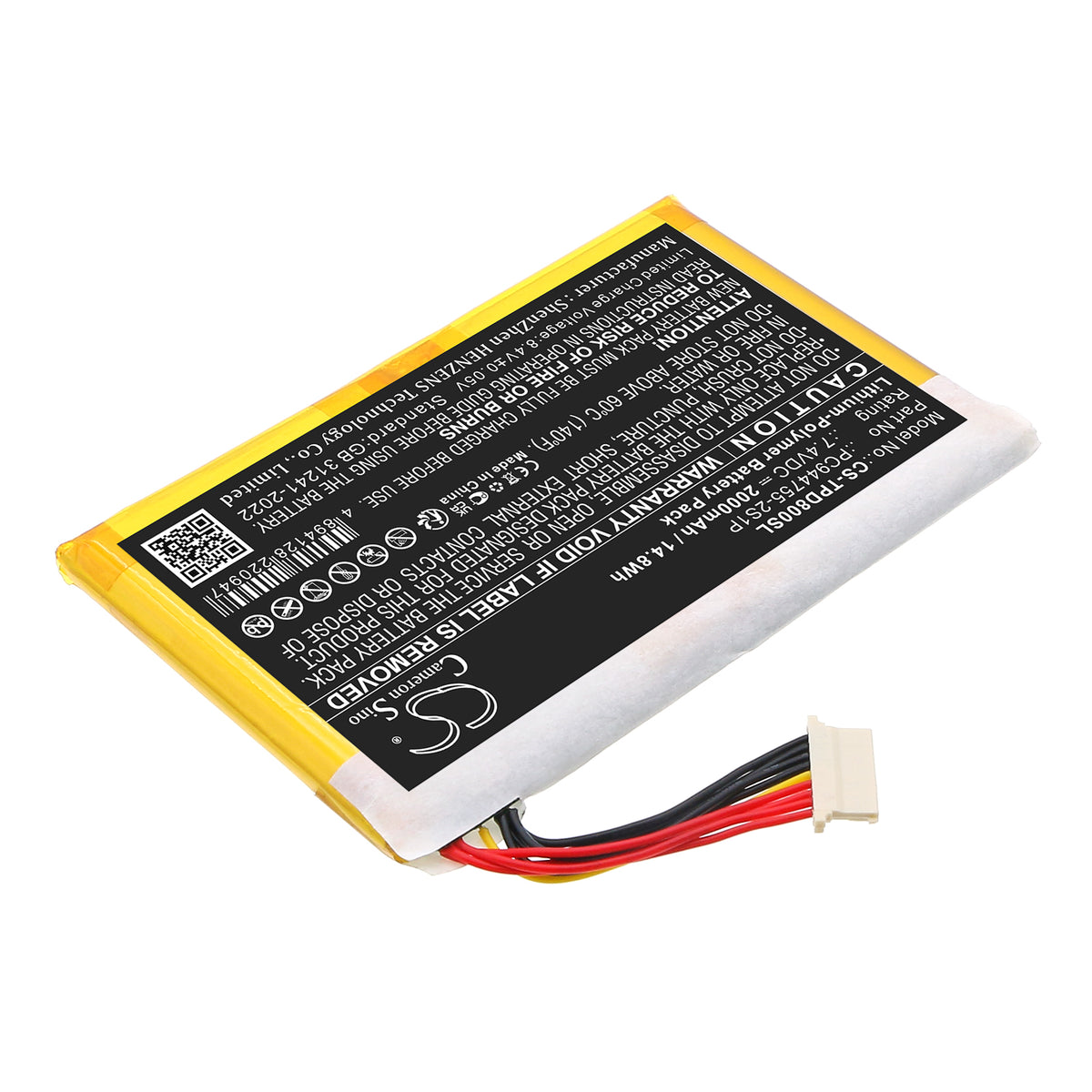 Replacement Battery for Topdon AD800BT – Diagnostic Scanner – 2000mAh / 7.4V